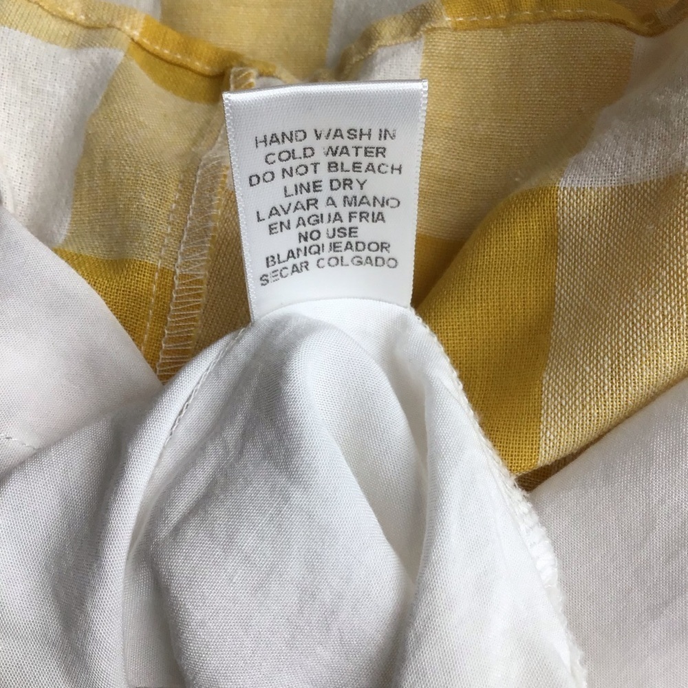 Entro Gingham Yellow and White Checker Dress - Picture 9 of 10